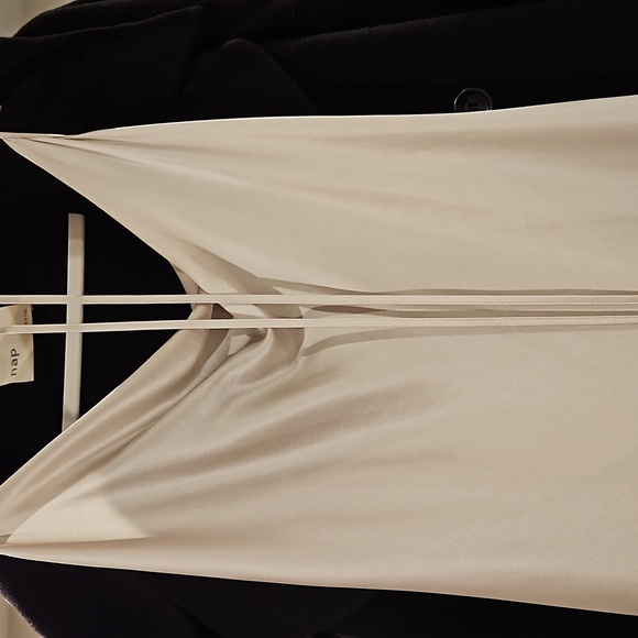 Silk Satin Slip Midi Dress (Light Beige) - NAP Loungewear - Picture 10 of 12